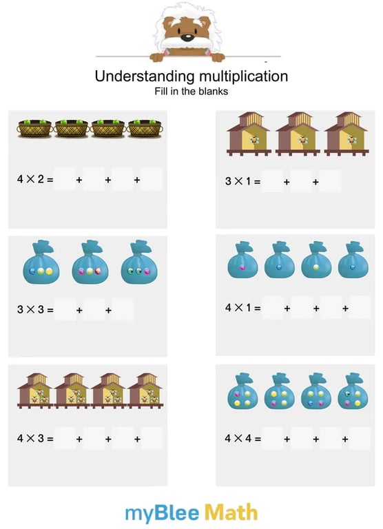 Understanding Multiplication: Worksheet #3